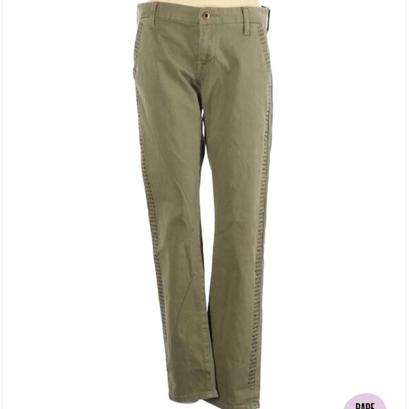 Lucky Brand | Olive Studded Khaki Chino Pants - Picture 6 of 7